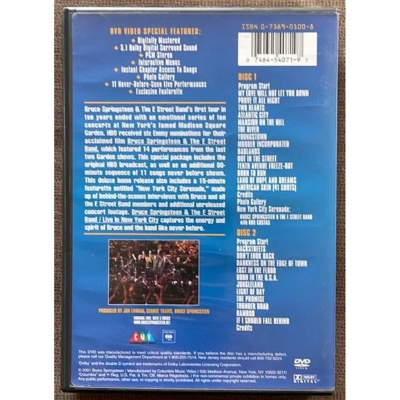 Bruce Springsteen & The E Street Band Live In New York City - DVD - Picture 2 of 7